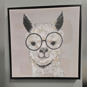 Llama/Alpaca with glasses picture
